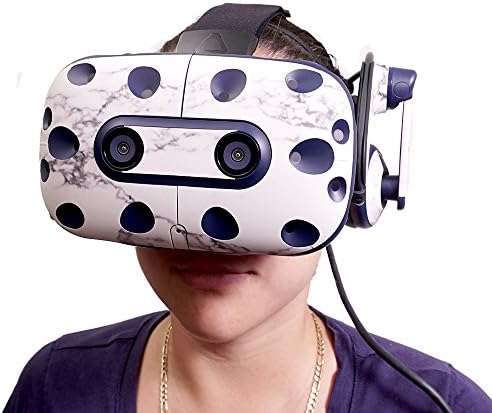 עור אדיסקינס תואם אוזניות HTC Vive Pro VR - צלחת יהלום | כיסוי עטיפת מדבקות ויניל מגן, עמיד וייחודי ויניל